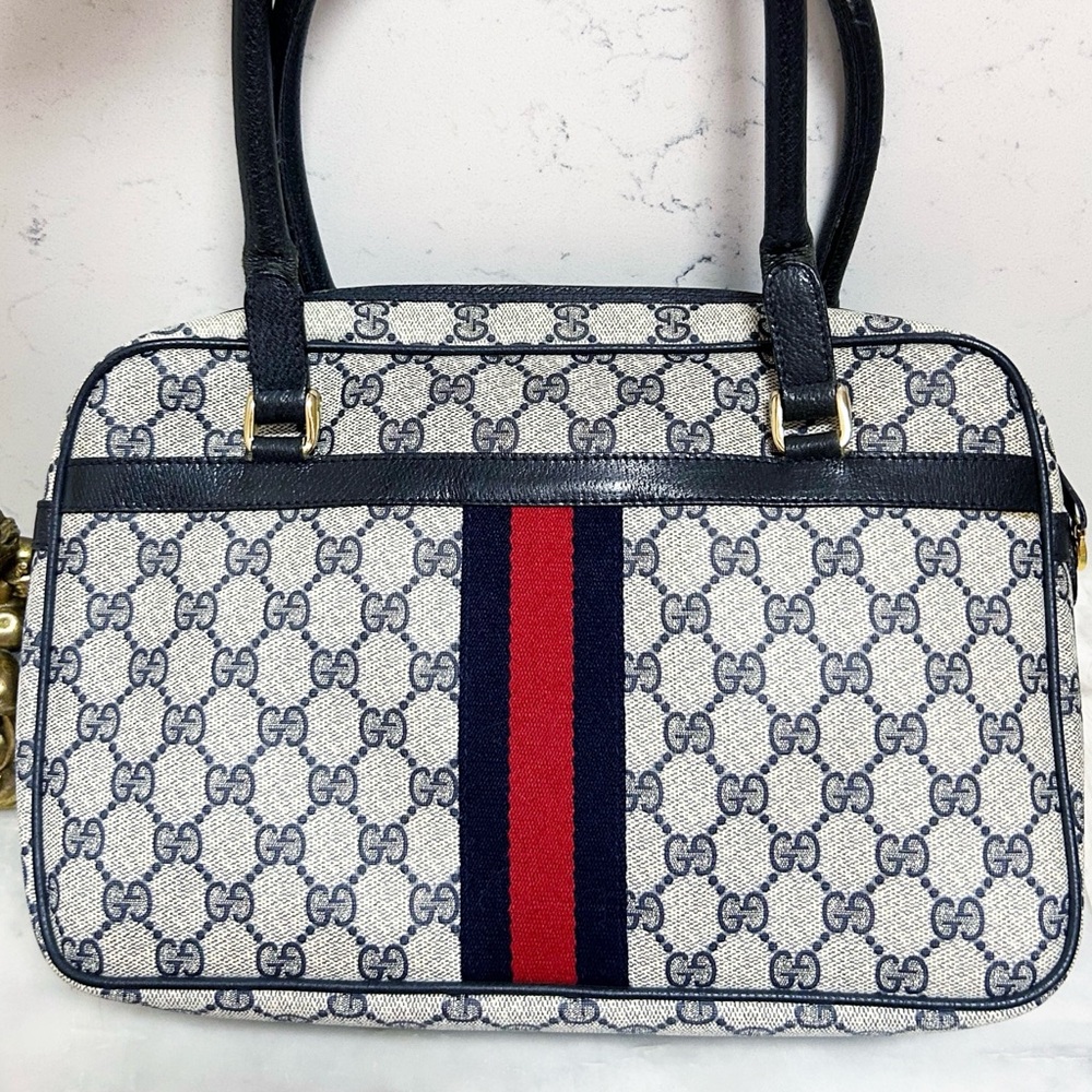 Authentic Gucci Vintage Supreme Monogram Sherry Doctor style Bag - Picture 3 of 13